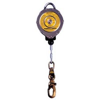 MSA (Mine Safety Appliances Co) 506615 MSA Dyna-Lock Self Retracting Lanyard With Roughneck Black Corrosion Resistant Coating, 2